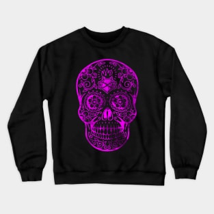 PURPLE MEXICAN LATINO SCULL DESIGN Crewneck Sweatshirt